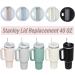 40oz Pink Stanley Tumbler Lid (2 Pack) - Splash Resistant Replacement Cover for Stanley Cup - Spill Proof Accessory - Buy Online on SooperMarket.com