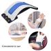 UniForU Back Stretcher Lumbar Stretcher Multi-Level Lumbar Stretching Device with Accupressure Points (White+Blue) - Buy Online on SooperMarket.com