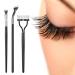 3PCS Mascara Fan Brush Set | INENK Eyelash Separator & Comb for Clump-Free Application | Perfect Eyebrow & Lash Tools for Natural Lift - Buy Online on SooperMarket.com