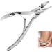 Professional Cuticle Nippers Precision Manicure Nail Clippers Stainless Steel Scissors Thick and Ingrown Nails Hospital Grade Podiatry Tool