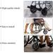 Wheelchair Front Wheel 8Inch Wheelchair Front Wheel(1 Pair) Solid Replacement Wheels for Wheelchair Rollators Walk 5/16"(8 Mm) Bearing/Gray(Black) - Buy Online on SooperMarket.com
