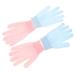 Housoutil 1 Set 2 Pairs Scrub Gloves Body Scrub Exfoliator Shower Loofah Scrubbing Gloves Exfoliating Mitts Dead Skin Remover Scrubber Face Scrubber Thicken Polyester Wash Gloves