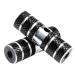 Amotor 2Pcs Aluminum Alloy Lead Foot BMX Pegs black