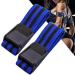Isesuch Blood Flow Restriction Bands 2PCS - Arm & Leg Occlusion Straps for Muscle Training - Blue/Black 60cm - Buy Online on SooperMarket.com