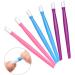 30 Pieces Plastic Handle Nail Cuticle Pusher Rubber Tipped Nail Cleaner Colored Nail Art Tool for Men and Women Christmas Valentine's Day Giving Nail Tool(Blue Purple and Pink) - Buy Online on SooperMarket.com