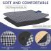 RUIBOLU Large Beach Blanket - Sandproof, Waterproof & Quick Drying Picnic Mat for Travel, Camping & Outdoor Activities - Dark Blue Plaids - Buy Online on SooperMarket.com