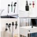 6x Aot Adhesive Hooks & 2x Towel Holders - Silicone Wall Hooks for Bathroom & Kitchen - Self-Adhesive Key & Razor Holders in 3 Colors - Buy Online on SooperMarket.com