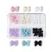 30 3D Nail Art Decorations 3D Bows Nail Colorful Bowknot Nail Accessories For Nail Art Designs DIY Crafting Bows Nail