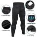 WRAGCFM Men's Compression Workout Leggings with Pockets - Black, Large - Buy Online on SooperMarket.com