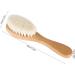 Organic Wooden Baby Hair Comb with Natural Goat Bristles - Gentle Head Massage and Grooming Handle | Ideal Baby Registry Gift - Buy Online on SooperMarket.com