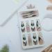 Shop Long Stiletto Press on Nails - Gold Glitter French Tip with Rhinestones | Luxury Artificial Acrylic Fake Nails for Women & Girls | Full Cover Stick-On Manicure Decorations - Buy Online on SooperMarket.com