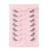Natural Look Half False Wispy 3D Faux Mink Lashes - 7 Pairs C03 Pack | Clear Band Half Eyelashes in Various Lengths (6MM-15MM) - Buy Online on SooperMarket.com
