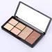 6-In-1 Color Correcting Concealer Contour Palette for Dark Circles & Blemishes with 2 Brushes - Buy Online on SooperMarket.com
