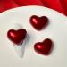 Love Shape New Year Crystal Heart Art Plush Heart Art Decoration Supplies For Girl Multi-color