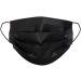 100 Pack Black Disposable Face Masks - Soft 3-Layer Earloop Mask - Individually Wrapped - Retail Packaging - Buy Online on SooperMarket.com