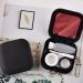 Herchr Portable Contact Lens Container Kit with Mirror - Colorful Mini Storage Box Holder for Travel (Black) - Buy Online on SooperMarket.com