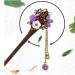 Frcolor Wooden Hair Pin Chinese Hair Sticks with Tassel Retro for Women Hair Styling Blue - Buy Online on SooperMarket.com