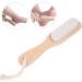 Foot file tote foot cuticle remover pedicure foot file skin callus pumice removal stone foot pedicure tool with wooden handle for pedicure and foot care - Buy Online on SooperMarket.com