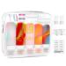 Heymkgo silicone travel bottles set 5 pieces 90ml squeeze travel bottles for filling refillable travel bottles.