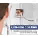 Fogless Shower Mirror with Flexible Gooseneck Extension and Upgraded Suction Cup - Shatterproof 6.3 x 6.3 Surface - Buy Online on SooperMarket.com