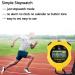 ZCTIMYI Digital Stopwatch Timer - Mute, Large Display, Easy-to-Use - Ideal for Coaches, Swimming, Running - Yellow - Buy Online on SooperMarket.com