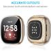 [3 Pack] Tensea Compatible with Fitbit Versa 3 / Sense Screen Protector Case  Soft TPU Bumper Full Around Fit bit Versa3 Sense Cover Protective Accessories (Clear/Clear/Clear  3) Clear/Clear/Clear 3 - Buy Online on SooperMarket.com