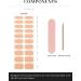 Ebanku 20pcs UV Gel Nail Film - Nude Pink Self-Adhesive Nail Stickers & Foil with Nail File for Women & Girls - Perfect for Nail Decoration - Buy Online on SooperMarket.com