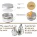 Buy 24-Piece Silver Aluminum Screw Can Set - 10ml Cosmetic & Candle Storage | Durable & Versatile Aluminum Cans for International Shipping - Buy Online on SooperMarket.com