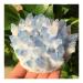 1pc Natural Blue Crystals Quartz Cluster Freeform Reiki Stones Room Home Office Aquarium Decoration Accessories Gemstone Home Collections (Size : 500-550g)