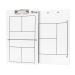 Murray Sporting Goods Pickleball Coaches Clipboard | Dry Erase Double-Sided Pickleball Clipboard for Coaching | Double-Sided Pickleball Coach Marker Whiteboard