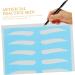 Angoily 8 Pairs Tool Eyebrow Shaping Stencils Eyebrow Practice Skin Card Eyebrow Trimming - Buy Online on SooperMarket.com