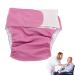 Diapers for adults Adjustable Adult Cloth Diapers Pants Washable Reusable and Leakfree for the Elderly Incontinence Care Protective Underwear (Pink)