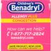Children's Benadryl Allergy + Congestion Grape Liquid 4 fl oz - 24 Pack - Buy Online on SooperMarket.com