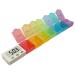 Portable Electronic Vitamin Planner 7 Color Weekly Medicine Dispenser with Detachable Cups for Elderly and Travelers