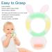 Baby Bite Ring for Newborns (0-6 Months) - Wear-Resistant Dishwasher-Safe Pink Anti-Finger Sailing Teether - Buy Online on SooperMarket.com