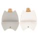 CABILOCK 8 STK masking clip made of leather reusable mask folder Storage box for masks storage box for face cover masking case made of leather box rack Face mask Student Hellgraux4stk 15x12cmx4PCs