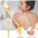 Long Handle Bath Body Brush - PUSCOBSY Yellow Back Scrubber for Shower - Exfoliating & Cleansing Shower Brush - 14 inch - Buy Online on SooperMarket.com