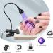 Geisofu 395nm UV Nail Lamp with Clamp | Portable Black Light LED UV Lamp for Gel Nails | 4 Dimming Levels | 5V USB Input - Buy Online on SooperMarket.com