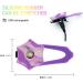 LaRoo Safety LED-Flashing Light for Dogs Cats LED-Light Pendant Keyring Clip on Dog Collar Charms Blinker Light Waterproof Safety Light for Walking the Dog and Outdoor Sports rechargable Purple-1 - Buy Online on SooperMarket.com