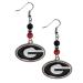 Siskiyou Sports NCAA Fan Bead Dangle Earrings Georgia Bulldogs
