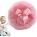 Toseky Furry Powder Puff Ultra Soft Round Makeup Powder Puff with Ribbon Bow Body Powder Applicator for Baby Kid Adult Makeup Tool for Home & Travel Pink - Buy Online on SooperMarket.com