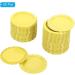 PATIKIL 1 Inch Flat Decorative Bottle Caps 50 Pack Craft Bottle Pendant Trays Double Sides Printed for DIY Pendants Craft Scrapbooks Yellow - Buy Online on SooperMarket.com