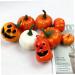 IMIKEYA 6pcs Halloween Pumpkin Crafts Halloween Foam Pumpkins White Pumpkins Orange Decor Simulation Artificial Pumpkin Painted Pumpkins Fake Pumpkins Diy Shape Mini Decorations - Buy Online on SooperMarket.com