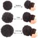 Short Afro Kinky Curly Drawstring Ponytail Extension - Medium 2# | Natural Hair Clip On Bun Hairpiece - Buy Online on SooperMarket.com