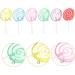 VINTORKY 6pcs Lollipop Model Kids Toy Mini Lollipops Embellishments Diy Lollipops Pendant Fake Lollipops Lollipop Props Wall Decor Christmas Candy Cane Toys Supplies Plastic Child Dessert - Buy Online on SooperMarket.com