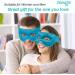 NEWGO Reusable Hot/Cold Eye Mask for Puffy Eyes - Cooling Therapy for Migraine, Dark Circles, Dry Eyes - Sinus Pain Relief - Light Blue - Buy Online on SooperMarket.com