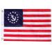 Yafeco Yacht Ensign Sewn Boat Flag, 12 x 18 inch Boat Ensign Nautical US American Flag Fully with Sewn Stripes, Embroidered Stars and Brass Grommets