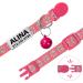 Tagme Cat Collar - 2 Pack Pink Adjustable Neck Band with Name & Phone Number Safety Clasp & Bell Standard Size 18-31 cm - Buy Online on SooperMarket.com