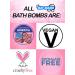 Pink Girl Power Bath Bombs Set - Empowering Fizzy Bath Bombs for Girls and Women - Buy Online on SooperMarket.com