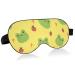 Haskirky Light Blocking Eye Mask Breathable and Adjustable Adult Men and Women Travel on Business Trips Yoga Meditation Light Smooth Comfortable Eye Mask Office Deep Sleep Goodies Cute Frog and Fru